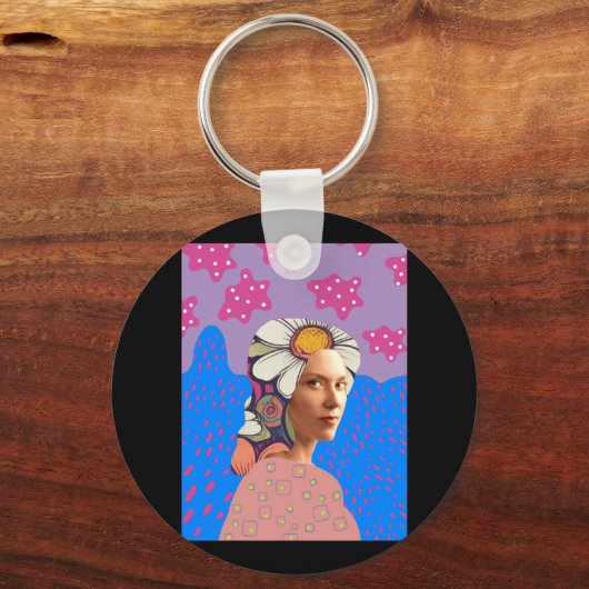 Steun haar sleutelhanger (Voorkant)