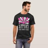 Steun hen die vechten t-shirt (Voorkant volledig)
