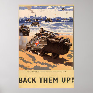 Steun hen - Wereldoorlog Twee Poster Prints