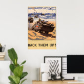 Steun hen - Wereldoorlog Twee Poster Prints (Thuiskantoor)