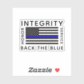 Steun het Blauw Sticker (Vel)