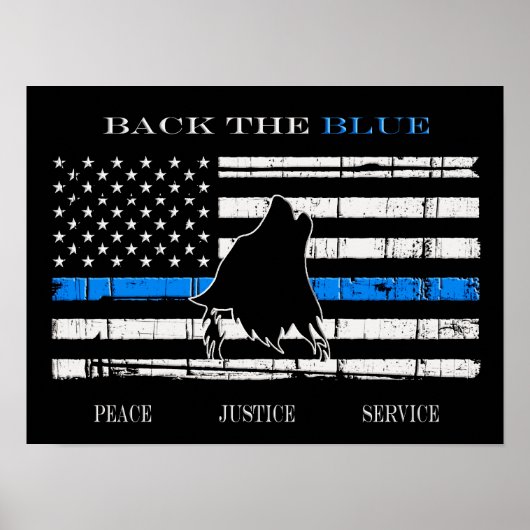 Steun het Blauwe Poster (Voorkant)