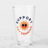 Steun het drinken overdag Funny Sunshine Pintglas Glas (Voorkant)