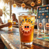 Steun het drinken overdag Funny Sunshine Pintglas Glas
