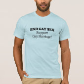 Steun het homohuwelijk t-shirt (Voorkant)