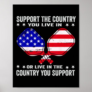 Steun Het Land Waar Je Woont In Usa 4 Juli Pi Poster