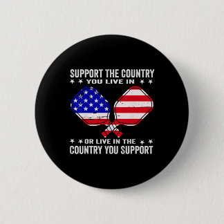 Steun Het Land Waar Je Woont In Usa 4 Juli Pi Ronde Button 5,7 Cm