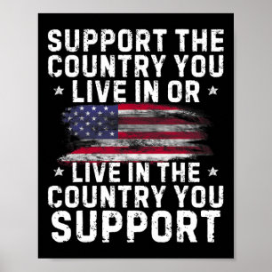 Steun het land waar je woont of steun conservatief poster