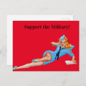 Steun het leger! briefkaart (Voorkant / Achterkant)