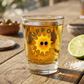 Steun het overdag drinken Grappig zonneschijn shot Glas