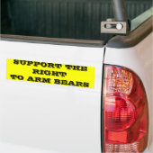 STEUN HET RECHT OM BEREN TE BEVEZEN BUMPERSTICKER (Op Truck)