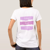 steun het tastbare - lang leve print tee t-shirt (Achterkant)