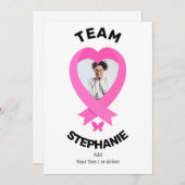 Steun het team Bewustwording van Borstkanker met B Kaart (Voorkant / Achterkant)