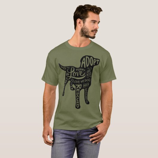 Steun Hond Redding T-shirt (Voorkant volledig)