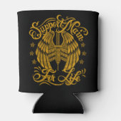 Steun Hoofd Gele Spuit Vleugels Biker Blikjeskoeler (Achterkant)