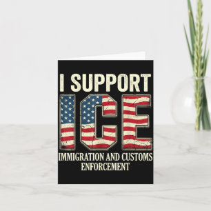 Steun ijs immigratieambtenaren amerikaanse vlag kaart