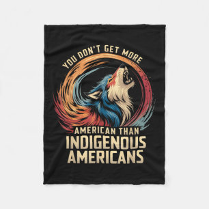 Steun indianen tegen Trump 1 Fleece Deken