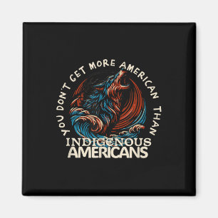 Steun indianen tegen Trump 2 Magneet