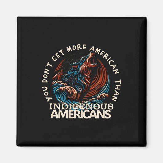 Steun inheemse Amerikanen Magneet (Voorkant)