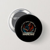 Steun inheemse Amerikanen Ronde Button 5,7 Cm (Voorkant /achterkant)