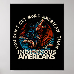 Steun Inheemse Amerikanen Tegen Trump Poster