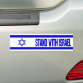 Steun Israël Bumpersticker (Op auto)