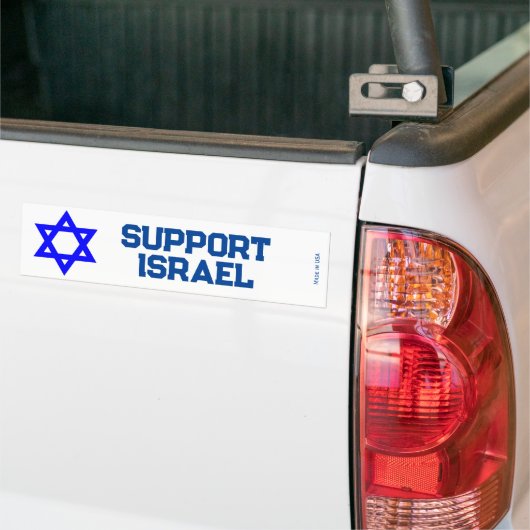 Steun Israel Bumpersticker (Op Truck)