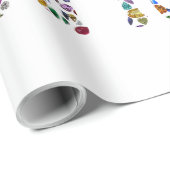 Steun Israël – Edelstenen Lettering Design Cadeaupapier (Rol Hoek)