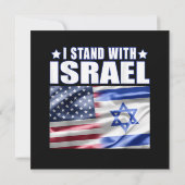 Steun Israël Ik sta achter Israël  (Achterkant)