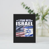 Steun Israël Ik sta achter Israël Aankondiging (Staand voorkant)