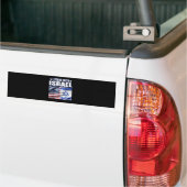 Steun Israël Ik sta achter Israël Bumpersticker (Op Truck)