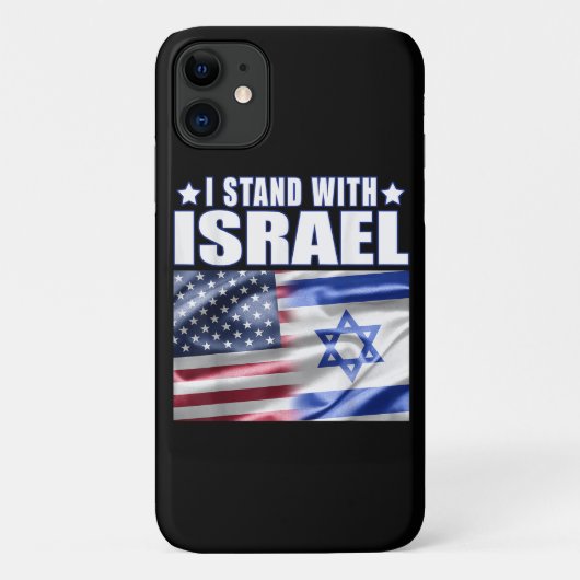 Steun Israël Ik sta achter Israël Case-Mate iPhone Case (Achterkant)