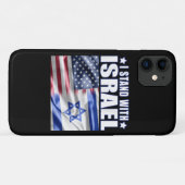 Steun Israël Ik sta achter Israël Case-Mate iPhone Case (Achterkant (horizontaal))