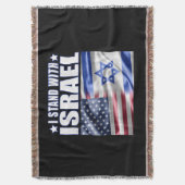 Steun Israël Ik sta achter Israël Deken (Voorkant Verticaal)