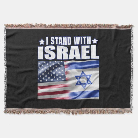 Steun Israël Ik sta achter Israël Deken (Voorkant)