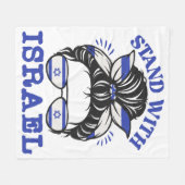 Steun Israël - ik sta achter Israël Fleece Deken (Voorkant (Horizontaal))