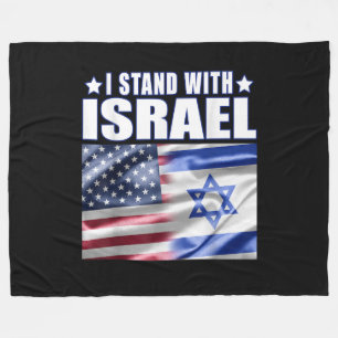 Steun Israël Ik sta achter Israël Fleece Deken