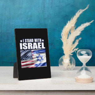 Steun Israël Ik sta achter Israël Fotoplaat