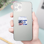 Steun Israël Ik sta achter Israël Sticker (Telefoon)