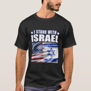Steun Israël Ik sta achter Israël  T-shirt