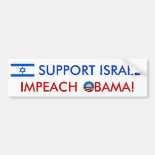 Steun Israël! Impeach Obama! Bumpersticker