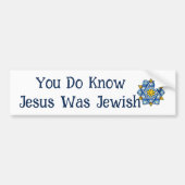 Steun Israel Jesus was Joods Bumpersticker (Voorkant)