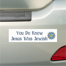 Steun Israel Jesus was Joods Bumpersticker