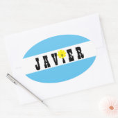 Steun Javier Milei President van Argentinië Ja! Ovale Sticker (Envelop)