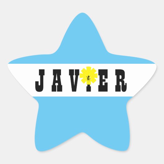 Steun Javier Milei President van Argentinië Ja! Ster Sticker (Voorkant)