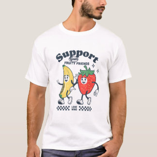 Steun je fruitige vrienden Schattigee trots T-shirt