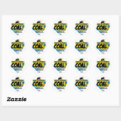 STEUN JE KOOL NIET? RONDE STICKER (Vel)