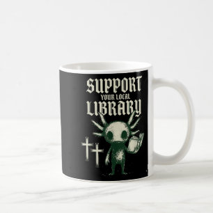 Steun je lokale bibliotheek goth boek koffiemok