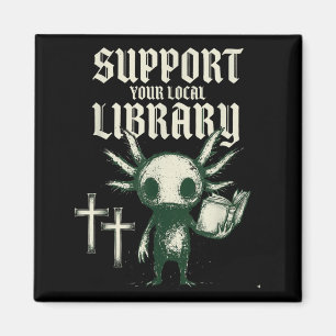 Steun je lokale bibliotheek goth boek magneet