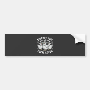 Steun Je Lokale Coven Haan Halloween Spoken Bumpersticker